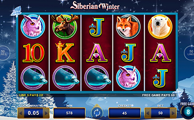 Siberian Winter Slot Bonus Paytable