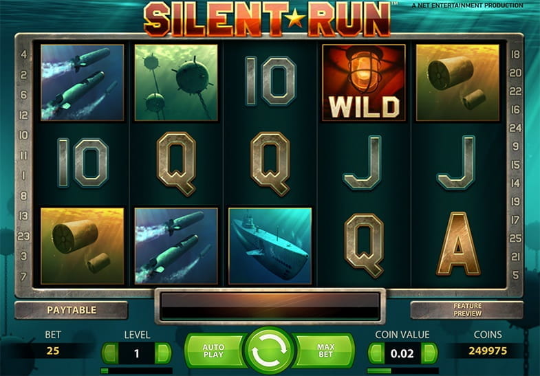Free demo of the Silent Run Slot game