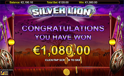 Silver Lion Slot Bonus Round
