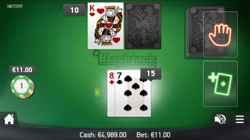 Blackjack Professional Series gameplay screenshot