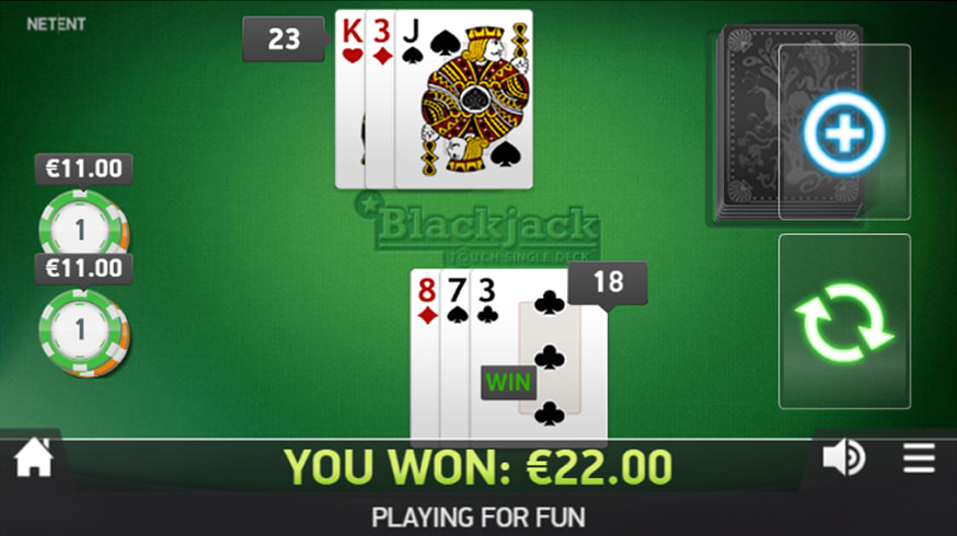 Blackjack Professional Series table view
