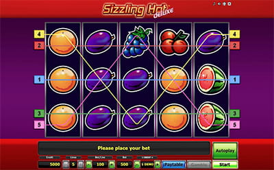 The Sizzling Hot Deluxe Online Slot at Jackpotpiraten