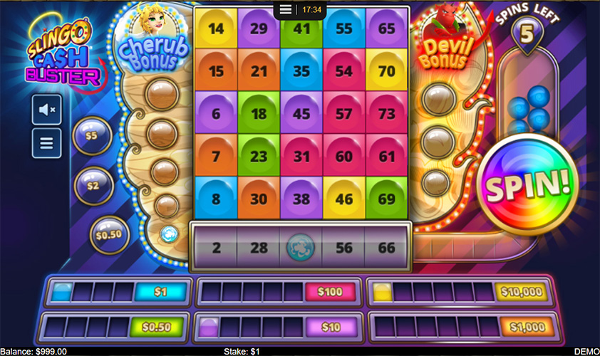 Free Demo of the Slingo Cash Buster Slot