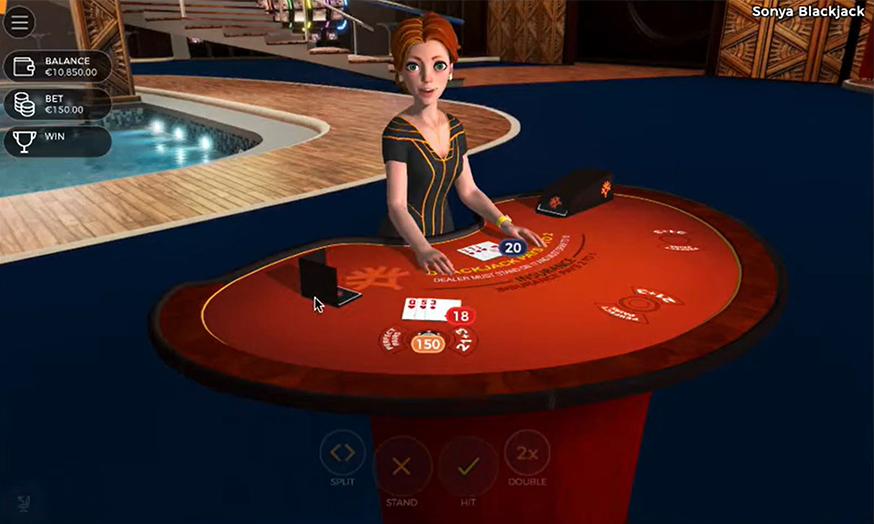 Sonya Blackjack table view