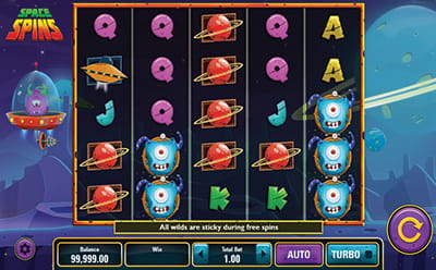 Space Spins Slot Mobile