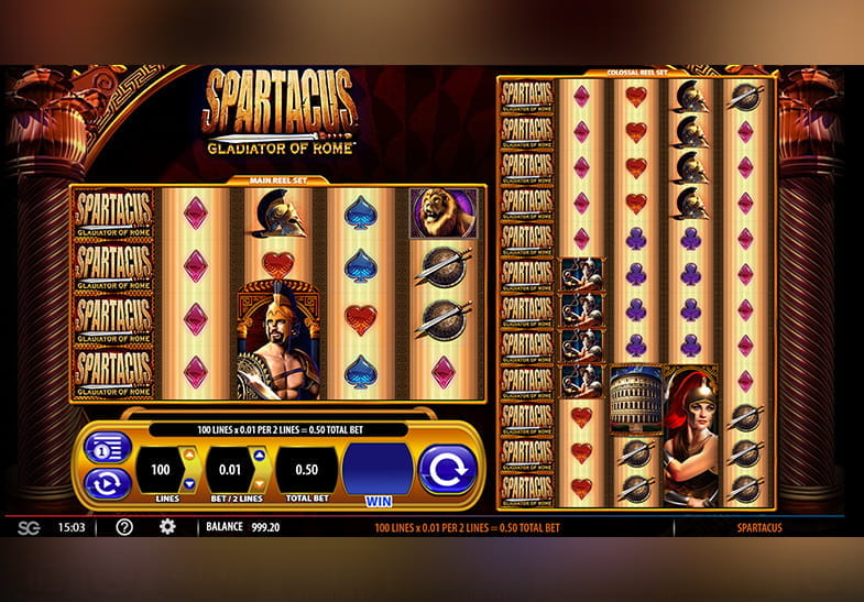 Spartacus Gladiator of Rome WMS Online Slot Machine