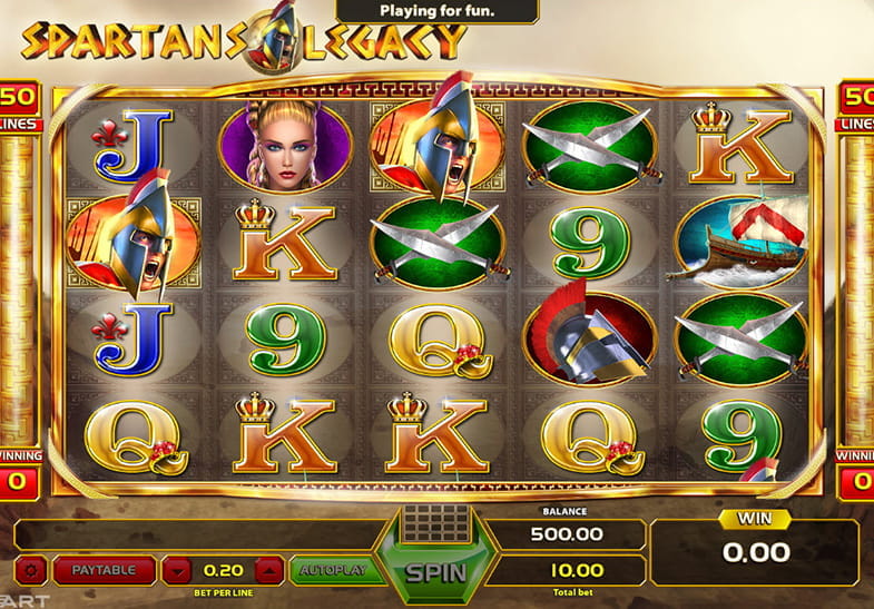 Free Demo of the Spartans Legacy Slot