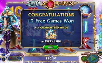 Spin Sorceress Slot - Free Spins