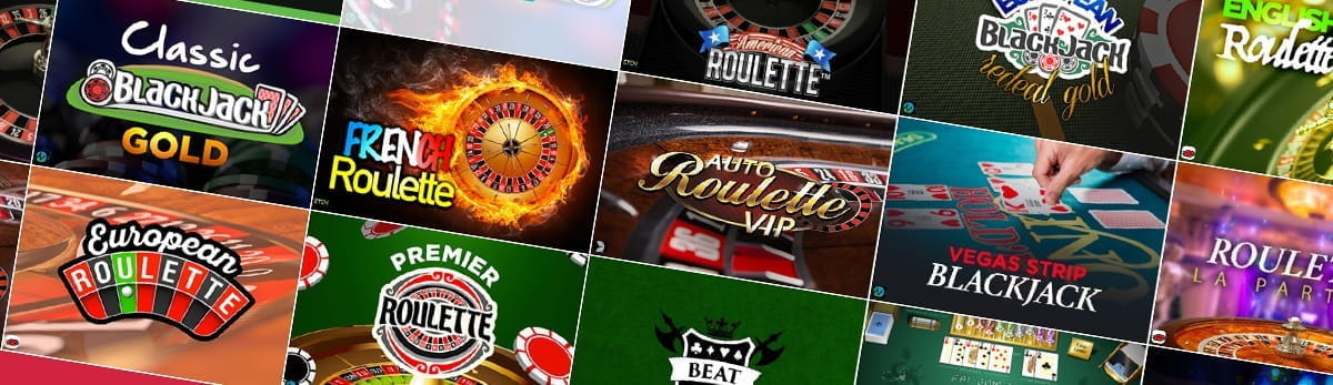 Many Table Games at Spinit Casino.