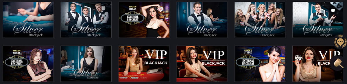 Table Games Catalogue in Split Aces Casino