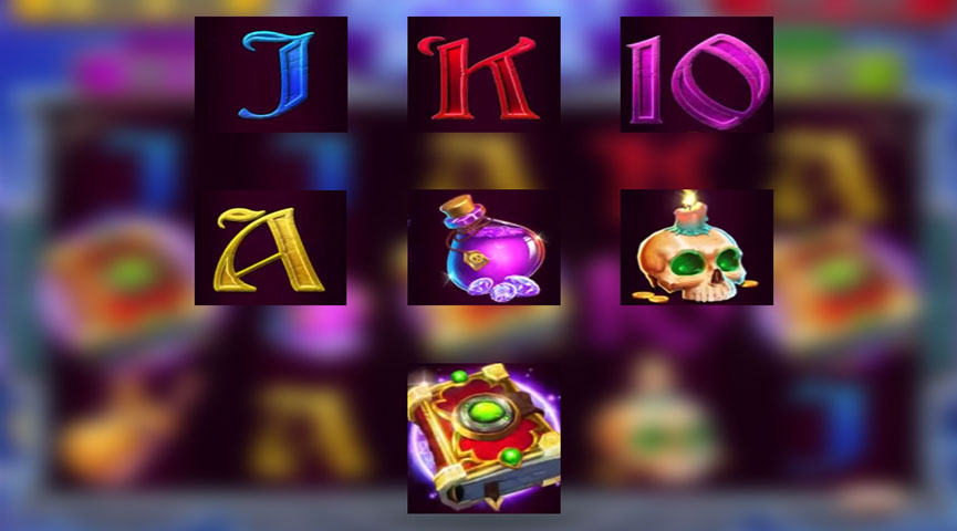 The Paytable of Spooky Spells Online Slot