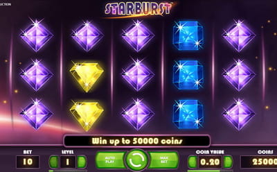 Starburst at All Star Games Casino