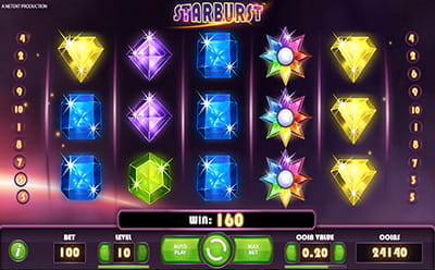 Starburst at Pioneer Slots