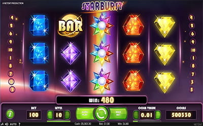 Starburst Online Slot at Glimmer Casino