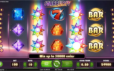 Starburst Slot at Playluck Casino