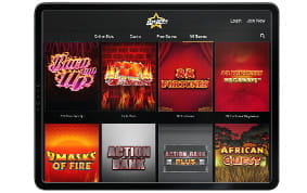 Starspins Mobile Casino on iPad