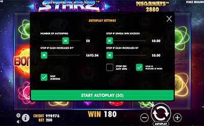 Starz Megaways Slot Autoplay