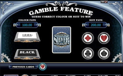 Sterling Silver Slot Gamble Feature