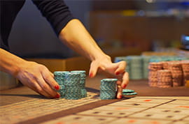 Casino Chips Image - Dealer Hands