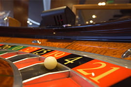 Roulette Ball on Four Black