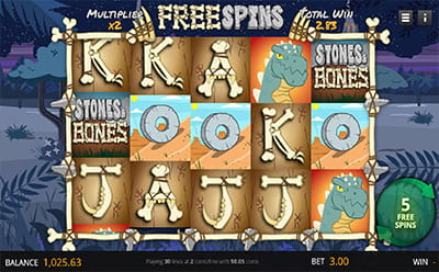Stones and Bones Slot Free Spins
