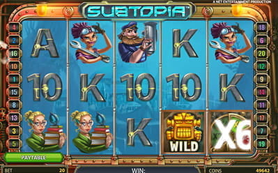 Subtopia Free Spins with up to x6 Multiplier