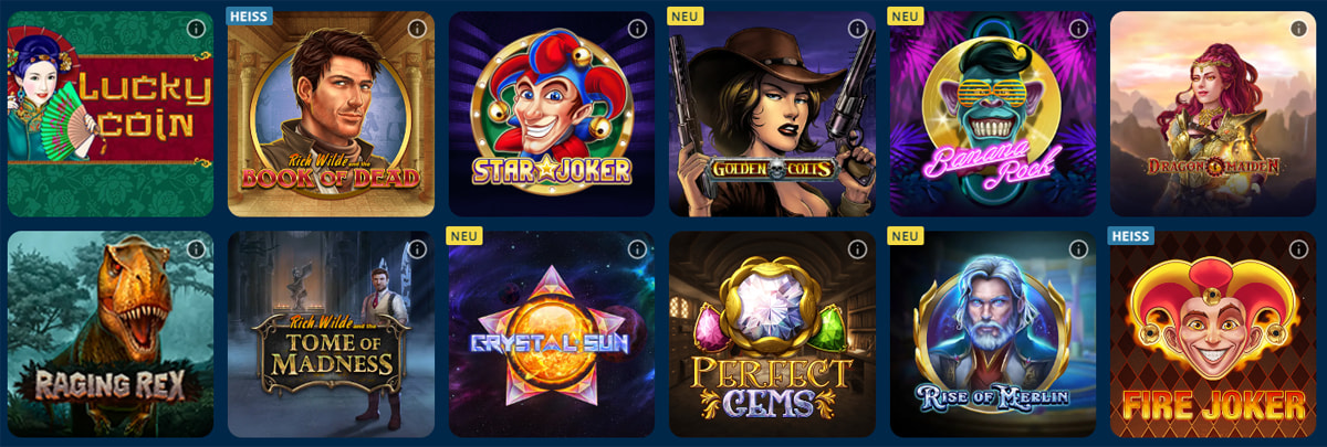 The Sunmaker Slot Games Catalogue