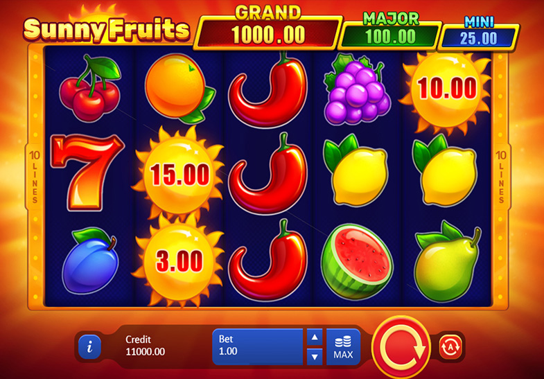 Free Demo of the Sunny Fruits Hold and Win Slot 