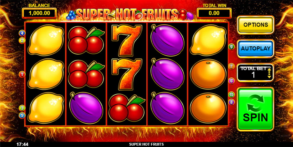 Free Demo of the Super Hot Fruits Slot