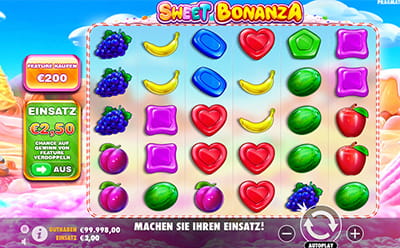 Der Sweet Bonanza Online Slot bei Casombie