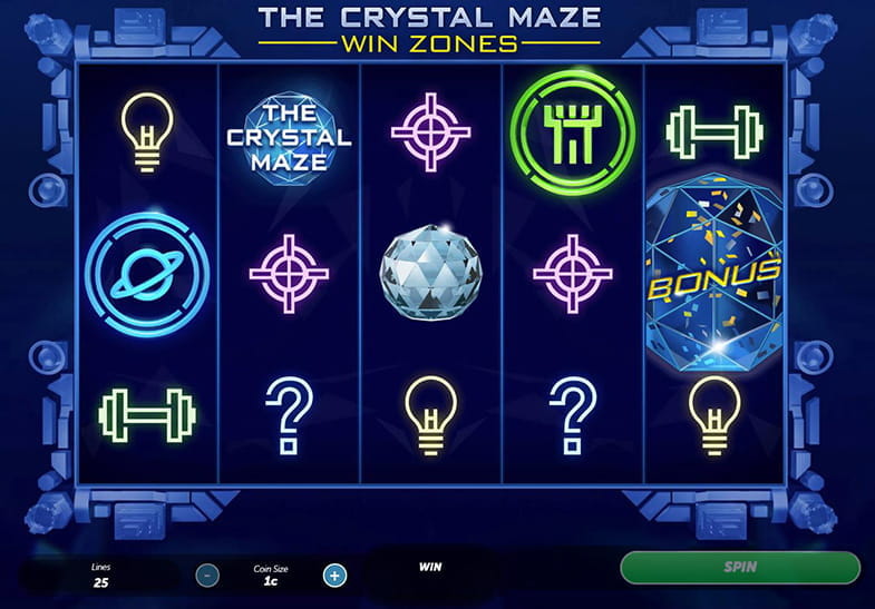 Free Demo of the The Crystal Maze Win Zones Slot