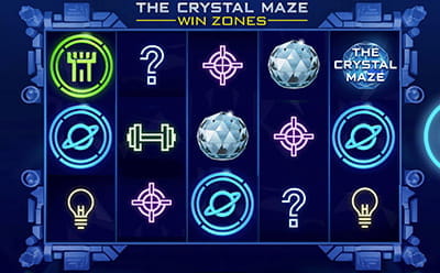 The Crystal Maze Win Zones Slot on Tablet