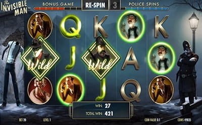 The Invisible Man Free Spins