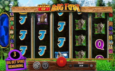 The Legend of Big Foot Slot Gameplay