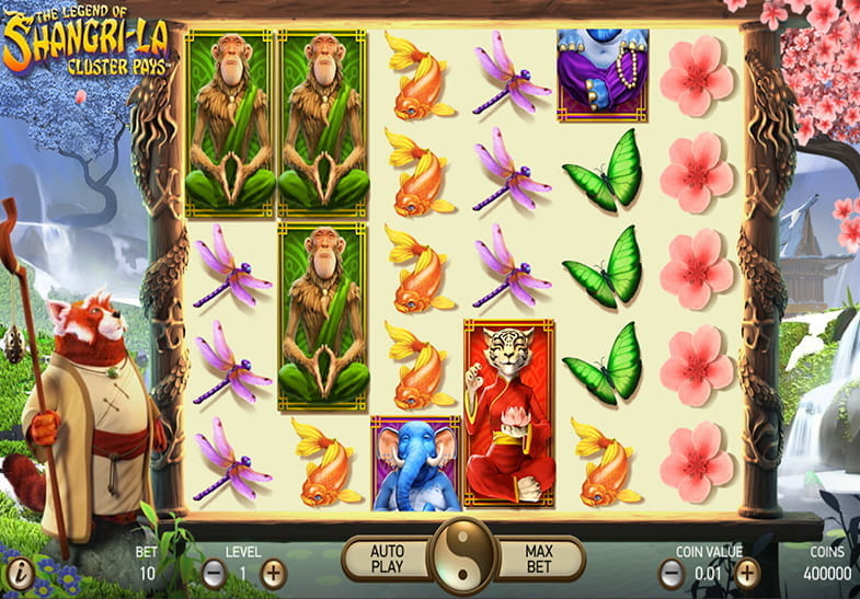 Free demo of The Legend of Shangri-La Cluster Pays Slot game