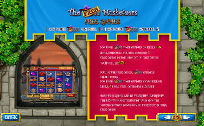 The Three Musketeers and the Queen’s Diamond Free Spins