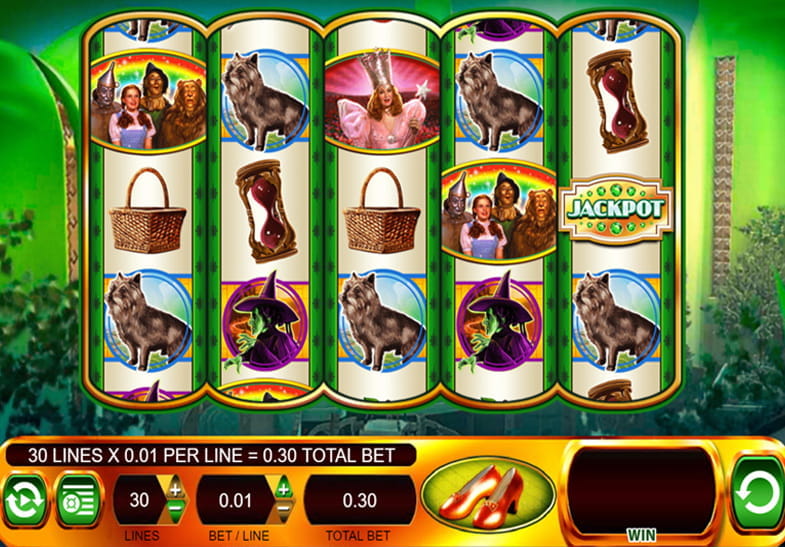 The Wizard of Oz Ruby Slippers Slot WMS Online Slot Machine
