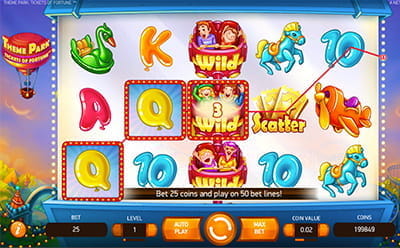 Theme Park Tickets of Fortune Slot Free Spins