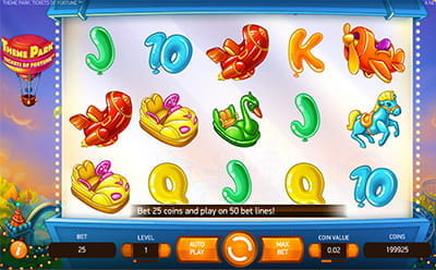 Theme Park Tickets of Fortune Slot Mobile