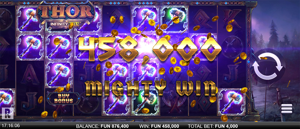 Thor Infinity Reels Slot Review - RTP, Best Casinos & Free Play