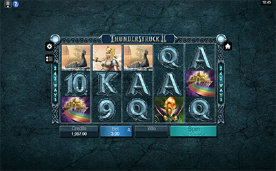 Thunderstruck II Slot at NightRush Casino 