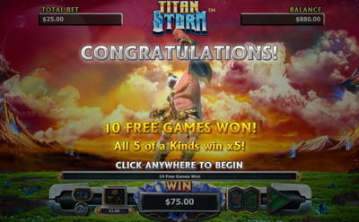 Titan Storm Slot Free Spins