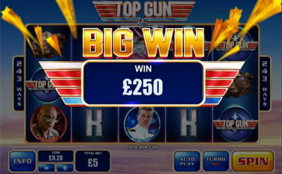 Top Gun Slot Big Win