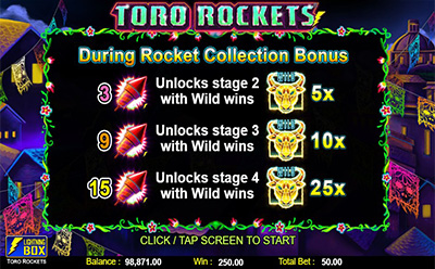 Toro Rockets Slot Free Spins