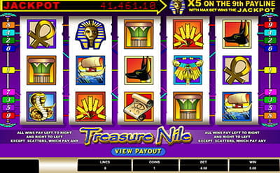 Treasure Nile slot Game at Pinnacle Casino