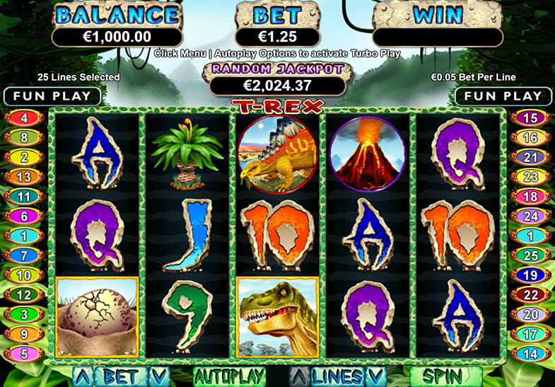 Free Demo of the T-Rex Slot
