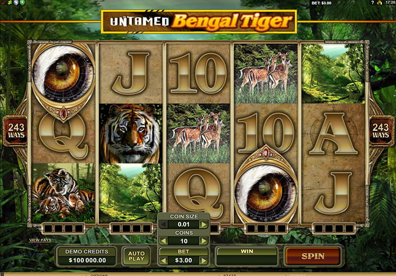 Free Demo of the Untamed Bengal Tiger Slot