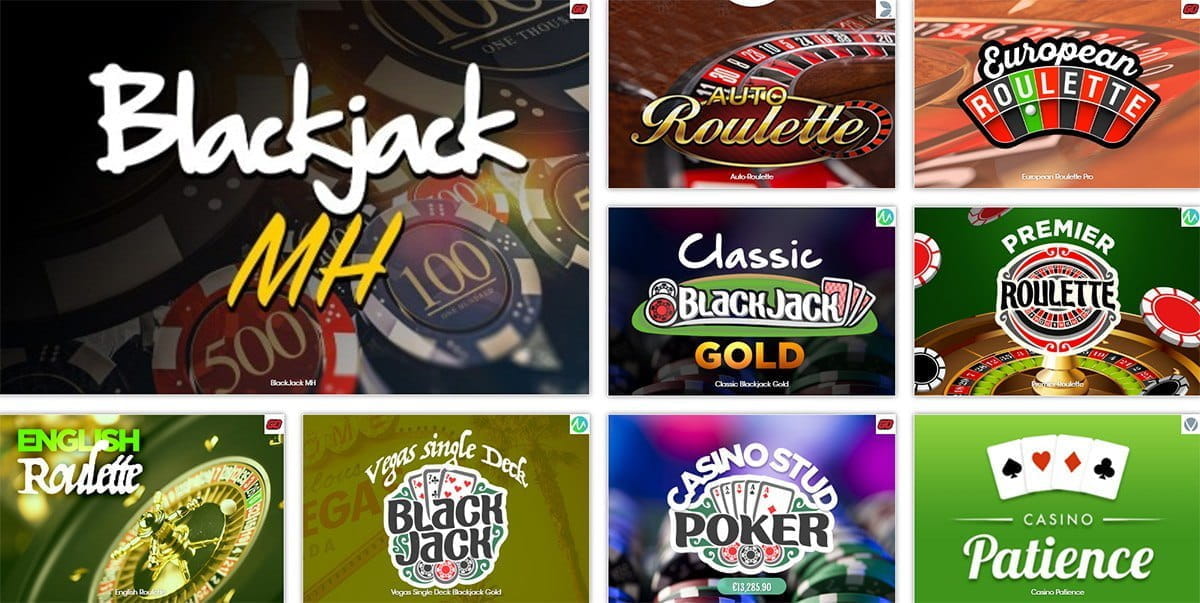 Variety of Roulette and Blackjack Games at Sloty Casino
