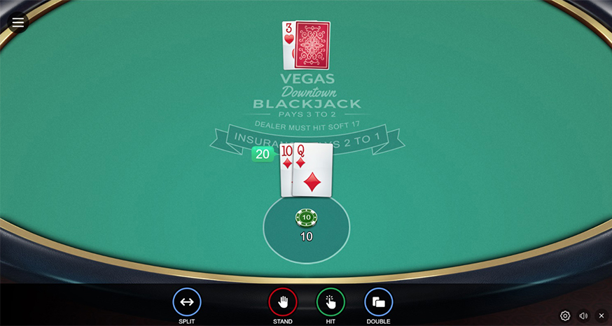 Vegas Downtown Blackjack gameplay screenshot