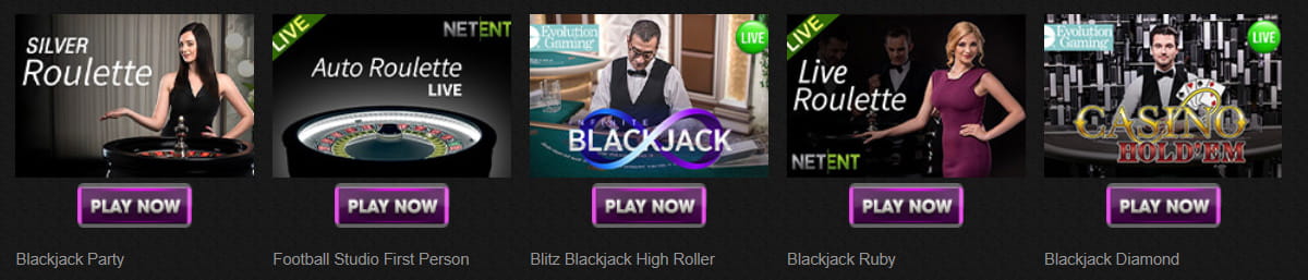 Table Games Catalogue in Vegas Paradise Casino